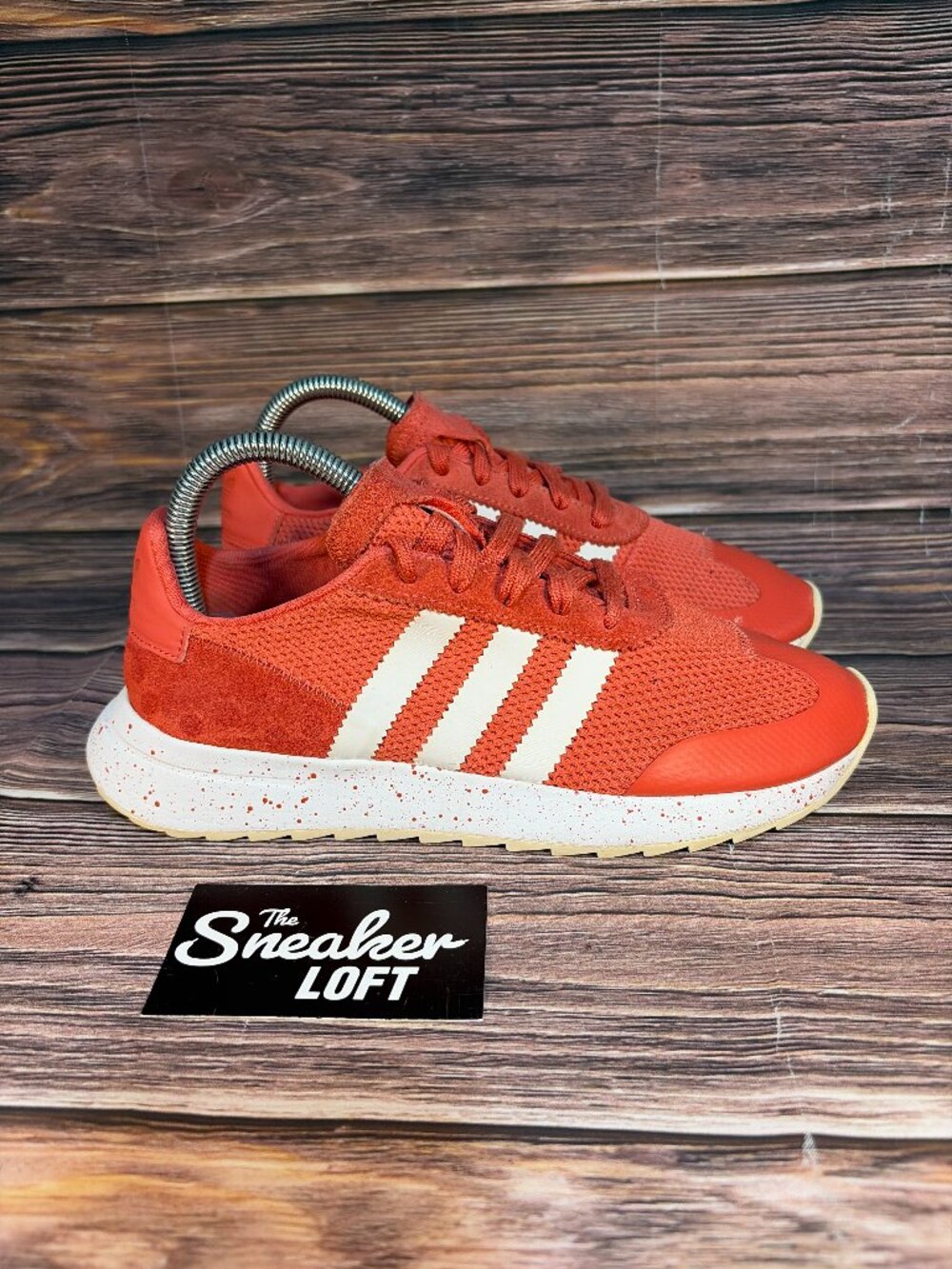 Adidas Originals Flashback Red Mesh Women's Lace Up Sneakers Size 7
